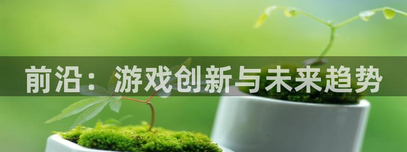 优贝娱乐注册服务条款：前沿：游戏创新与未来趋势