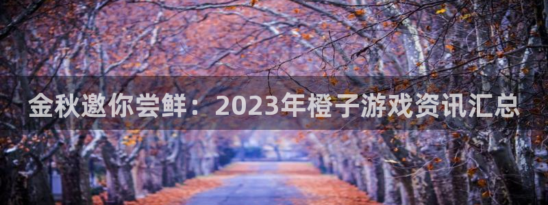优贝娱乐app下载：金秋邀你尝鲜：2023年橙子游戏资讯汇总